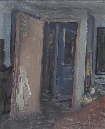 Open door in studio